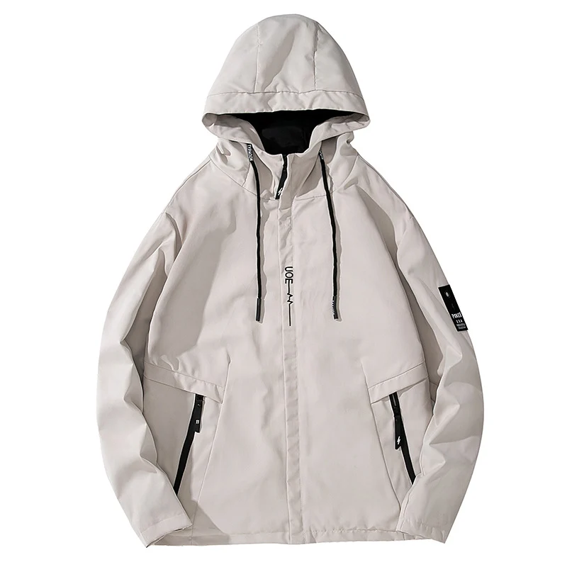Herren Leichte Kapuzen-Softshelljacke im urbanen Utility-Stil mit verstellbarer Kapuze und verdecktem Reißverschluss Nord Taschen