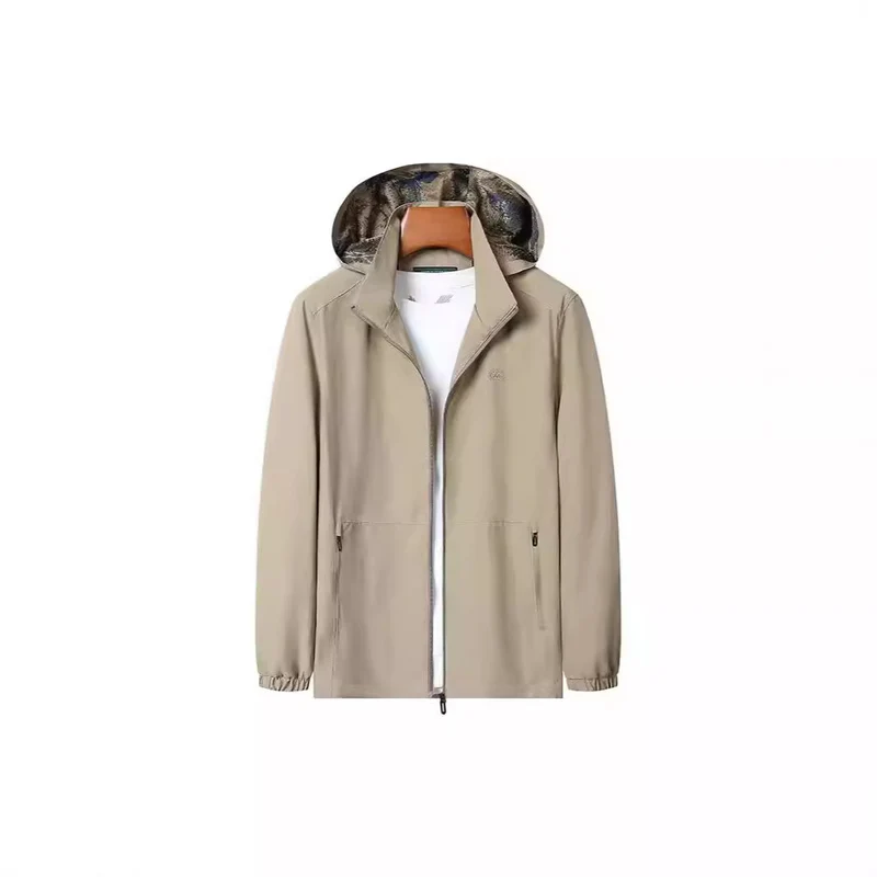 Herren Leichte Kapuzen-Shelljacke mit wasserabweisender Mikrofaser und verdeckten Reißverschlusstaschen Nord Taschen