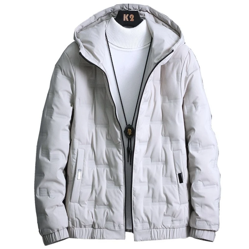 Herren Leichte gesteppte Kapuzenjacke mit Thermoisolierung und elastischem Saum Nord Taschen