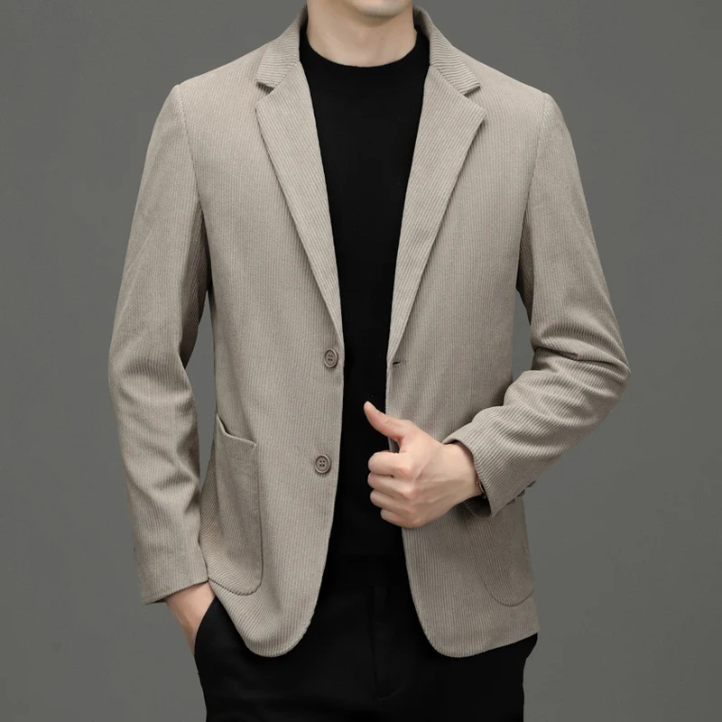 Herren Kordsakko Slim-Fit aus Baumwollmix mit aufgesetzten Taschen Nord Taschen