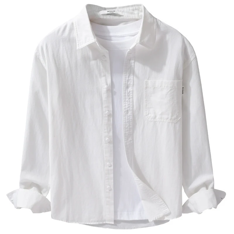 Herren Leichtes Baumwoll-Overshirt mit Brusttasche und Relaxed‑Fit Nord Taschen