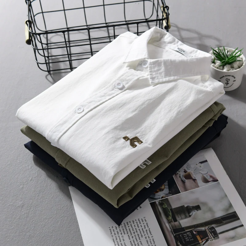Herren Lässiges Baumwoll-Overshirt mit Kentkragen, dezentem Sticklogo und Relaxed‑Fit Nord Taschen