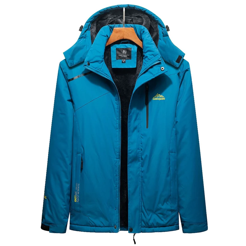 Herren Isolierte Winterparka mit Teddyfutter, Kapuze und wasserabweisender Außenhülle Nord Taschen