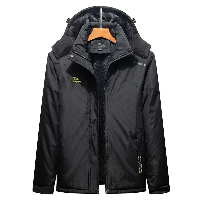 Herren Isolierte Winterparka mit Teddyfutter, Kapuze und wasserabweisender Außenhülle Nord Taschen