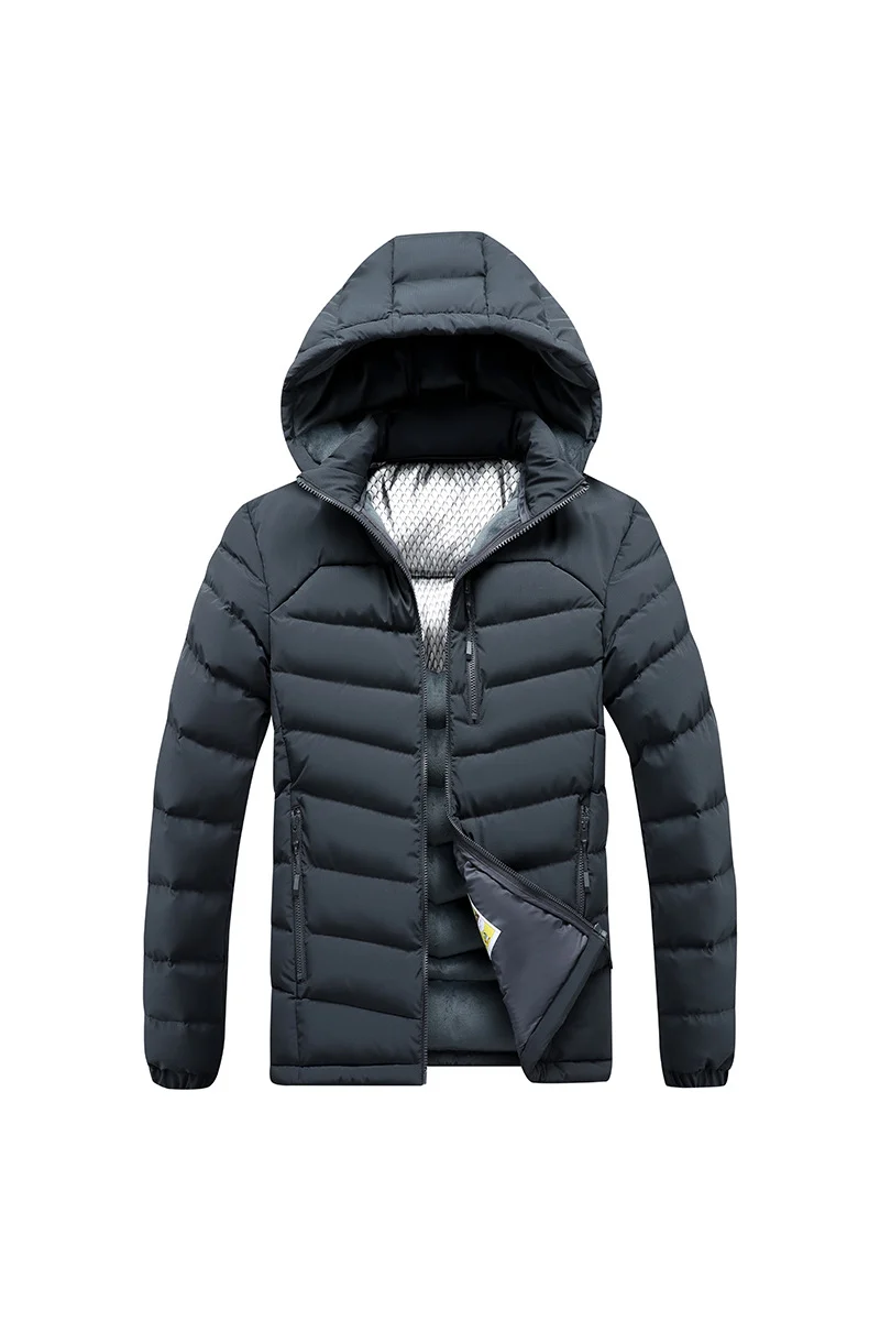 Herren Isolierte Steppjacke mit Kapuze und Thermoreflect-Innenfutter Nord Taschen