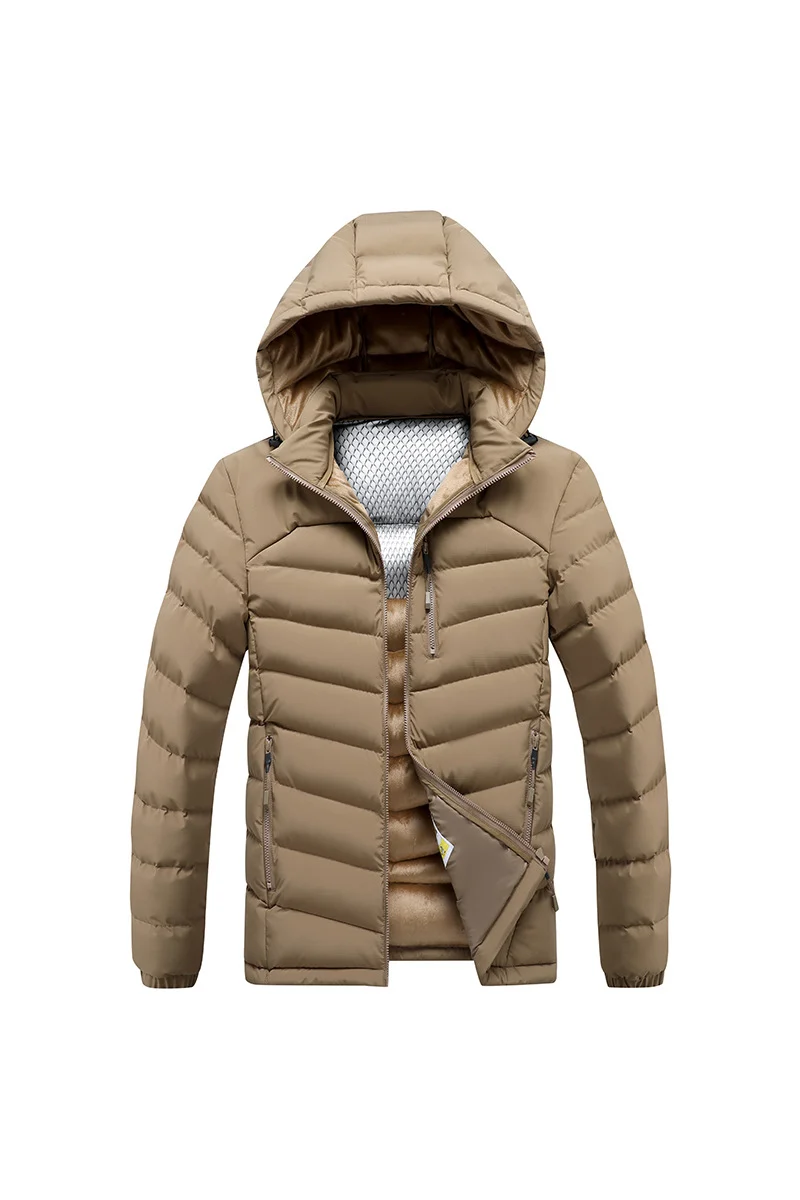 Herren Isolierte Steppjacke mit Kapuze und Thermoreflect-Innenfutter Nord Taschen