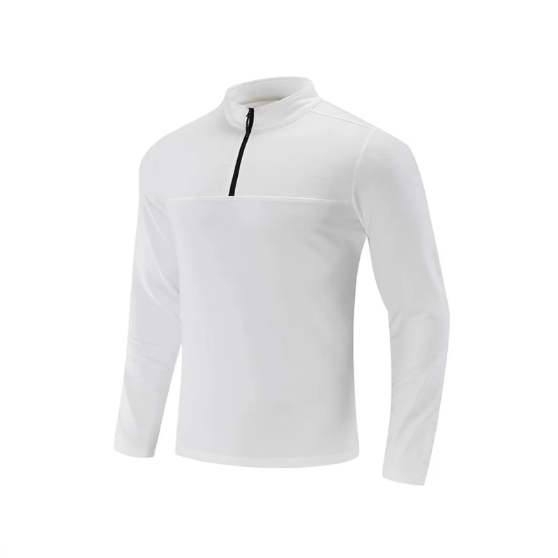 Herren Funktions-Halbzip-Langarmshirt mit Stehkragen und atmungsaktivem Stretchmaterial Nord Taschen