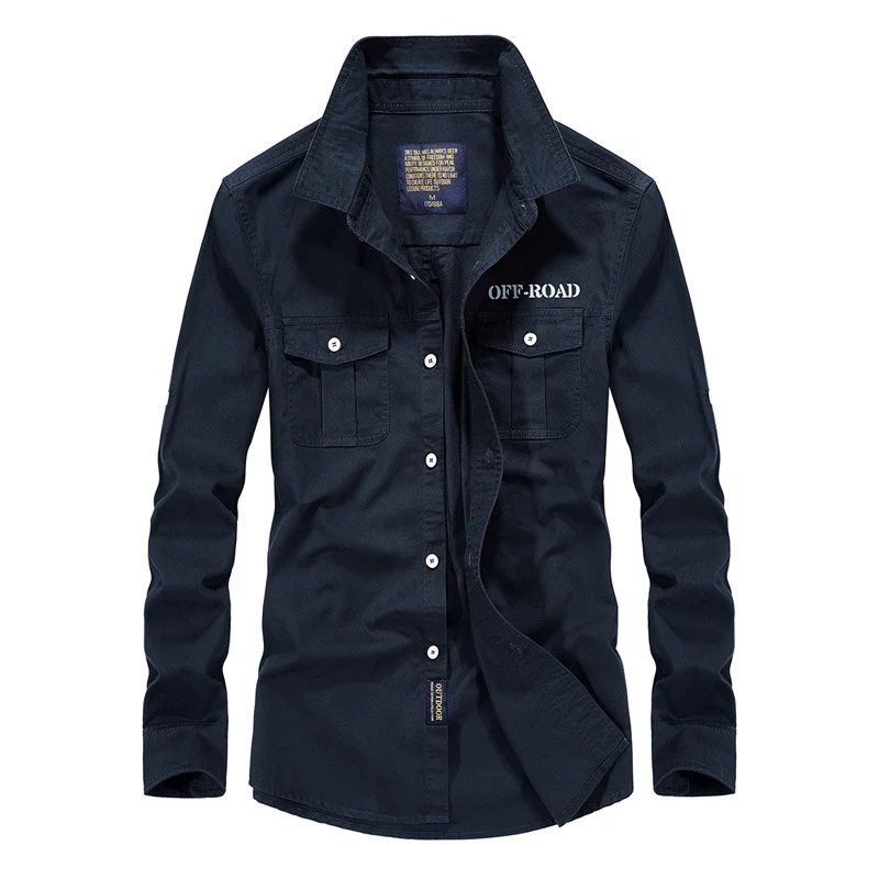 Herren Field-Hemdjacke mit Brusttaschen und Offroad-Print Nord Taschen