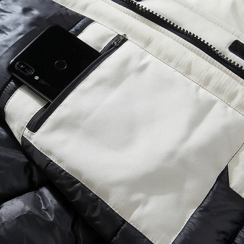 Herren Expedition-Parka mit abnehmbarer Kapuze und Kunstfellbesatz Nord Taschen