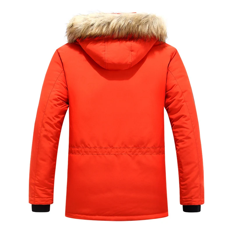 Herren Expedition-Parka mit abnehmbarer Kapuze und Kunstfellbesatz Nord Taschen