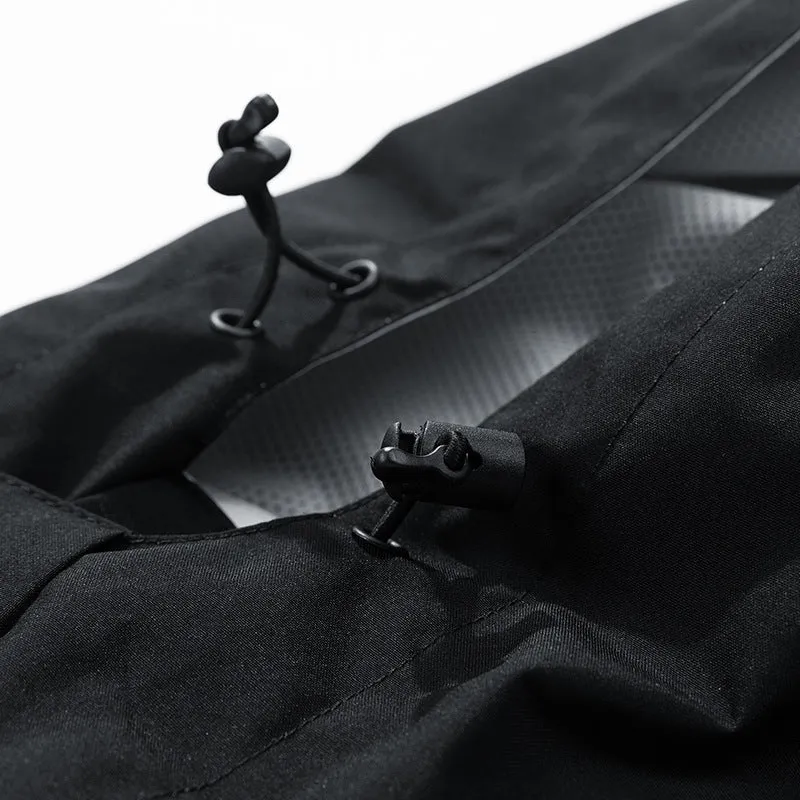 Herren Dreilagige wasserabweisende Kapuzen‑Outdoorjacke mit Mesh‑Futter und verdecktem Reißverschluss Nord Taschen