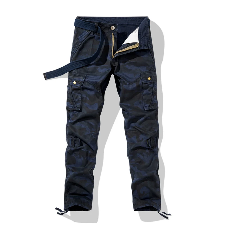 Herren Cargohose im Utility-Stil mit verstärkten Knien, Mehrfachtaschen und Kordelbund Nord Taschen