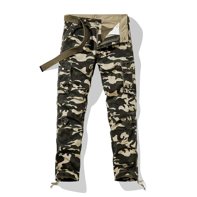 Herren Cargohose im Utility-Stil mit verstärkten Knien, Mehrfachtaschen und Kordelbund Nord Taschen