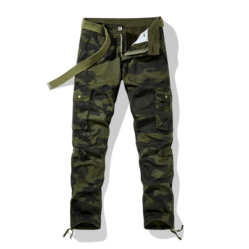 Herren Cargohose im Utility-Stil mit verstärkten Knien, Mehrfachtaschen und Kordelbund Nord Taschen