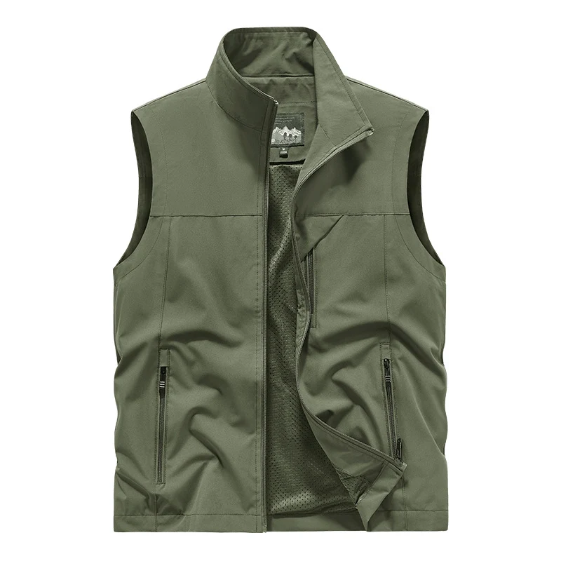 Herren Atmungsaktive Softshell-Utilityweste mit hohem Stehkragen, wasserabweisender Außenlage und mehrfachen Reißverschlusstaschen Nord Taschen