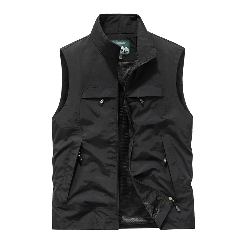 Herren Atmungsaktive Photografen-Utility‑Weste mit Mesh‑Innenfutter und Mehrfach‑Taschen Nord Taschen