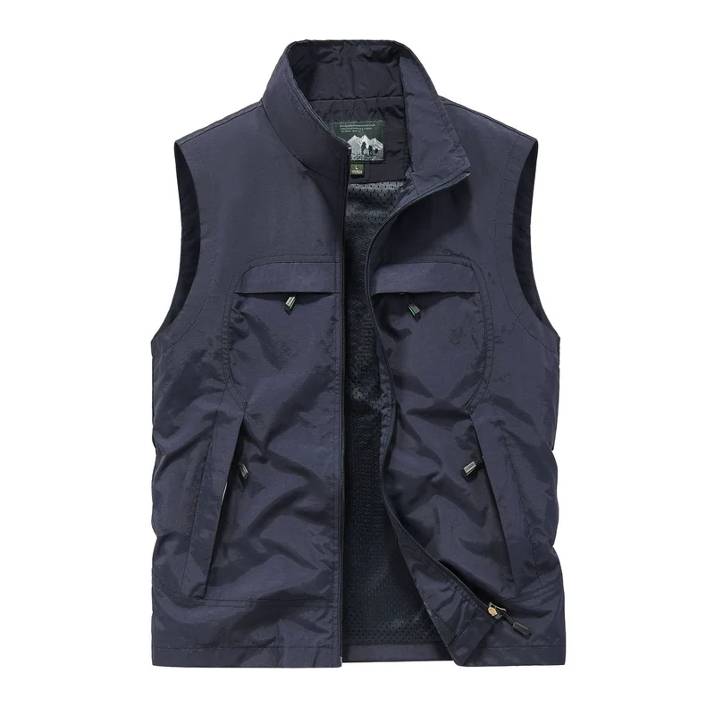 Herren Atmungsaktive Photografen-Utility‑Weste mit Mesh‑Innenfutter und Mehrfach‑Taschen Nord Taschen