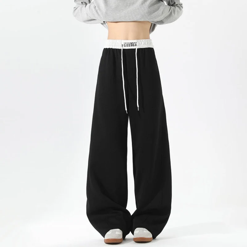 Damen Weite Loungehose mit elastischem Bund, Tunnelzug und fließender Oversize-Silhouette Nord Taschen