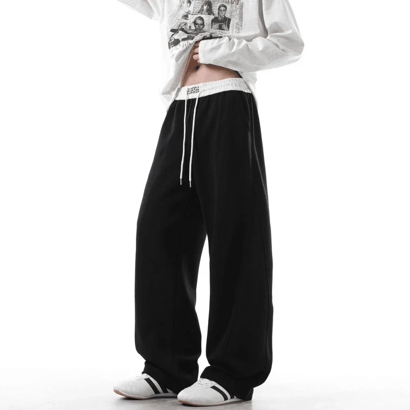 Damen Weite Loungehose mit elastischem Bund, Tunnelzug und fließender Oversize-Silhouette Nord Taschen