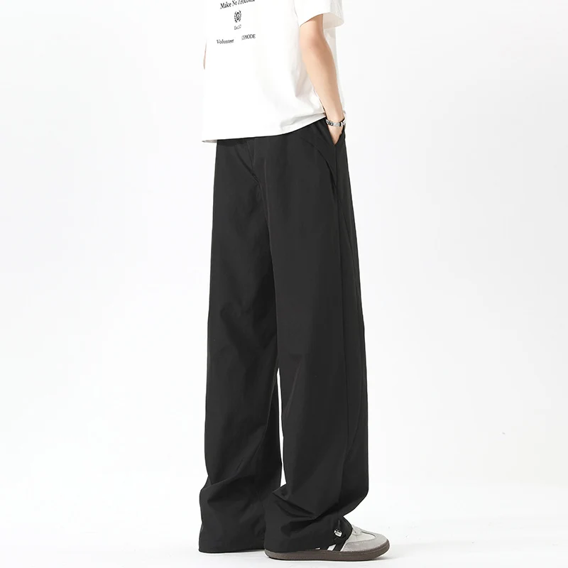 Damen Weite High‑Waist Loungehose mit elastischem Bund, Tunnelzug und Wide‑Leg-Schnitt Nord Taschen