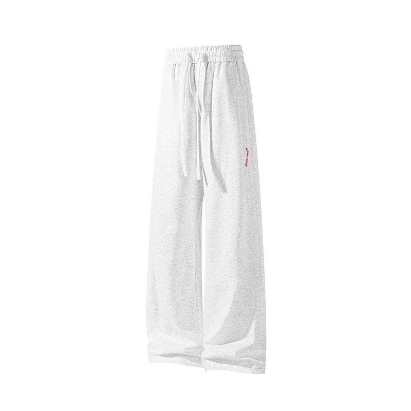 Damen Weite High‑Waist Lounge‑Hose mit Elastikbund, Tunnelzug und seitlichem Schlitz Nord Taschen