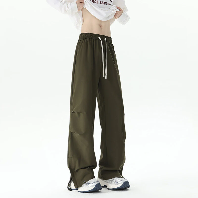 Damen Weite Cargo-Loungehose mit elastischem Bund, Tunnelzug und verstellbarem Saum Nord Taschen