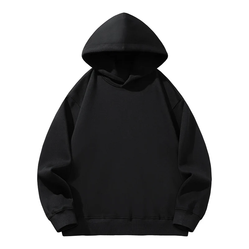 Damen Oversize Kapuzenpullover aus weichem Baumwollmix mit geripptem Saum und Raglanärmeln Nord Taschen