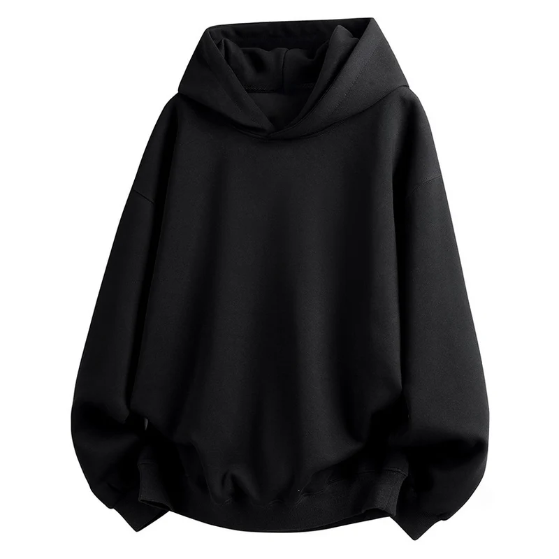 Damen Oversize Kapuzenpullover aus weichem Baumwollmix mit geripptem Saum und Raglanärmeln Nord Taschen