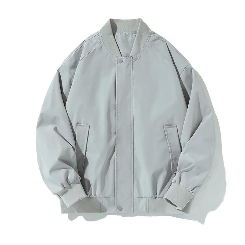 Damen Leichte Bomberjacke mit geripptem Saum, Druckknopfblende und verdeckten Eingrifftaschen Nord Taschen
