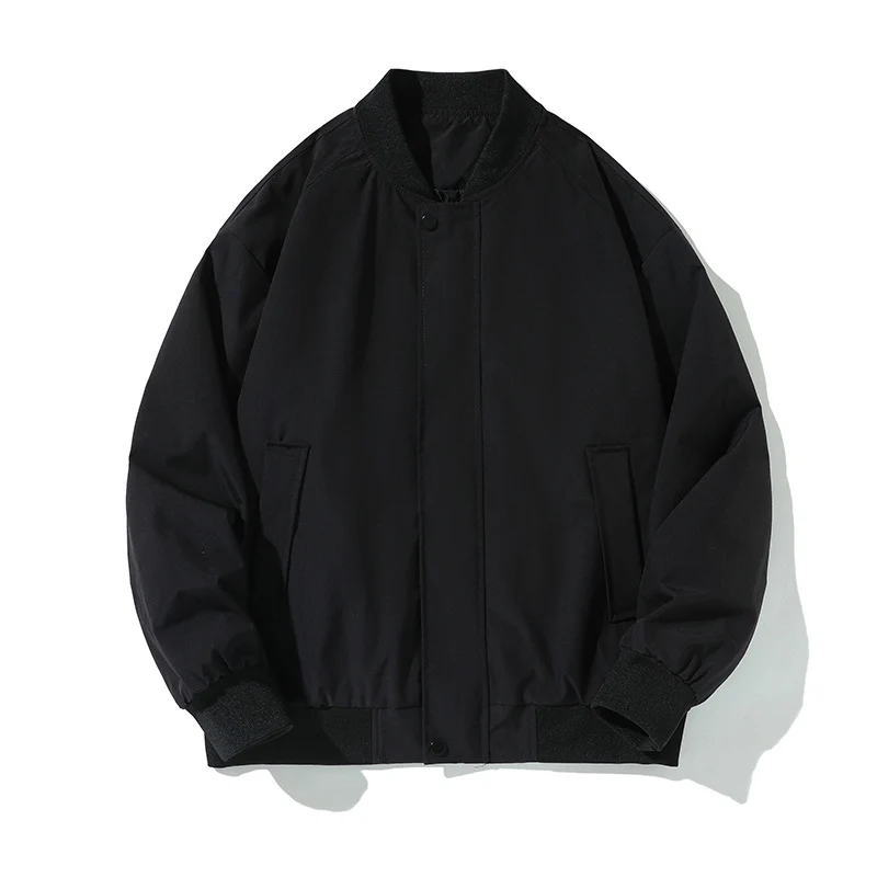 Damen Leichte Bomberjacke mit geripptem Saum, Druckknopfblende und verdeckten Eingrifftaschen Nord Taschen