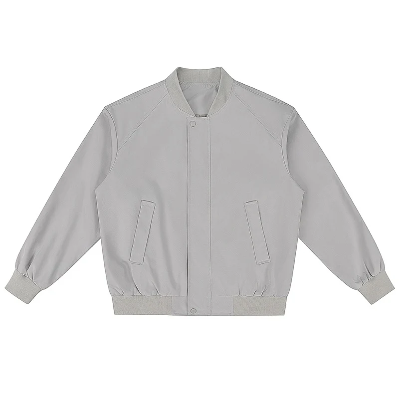 Damen Leichte Bomberjacke mit geripptem Saum, Druckknopfblende und verdeckten Eingrifftaschen Nord Taschen