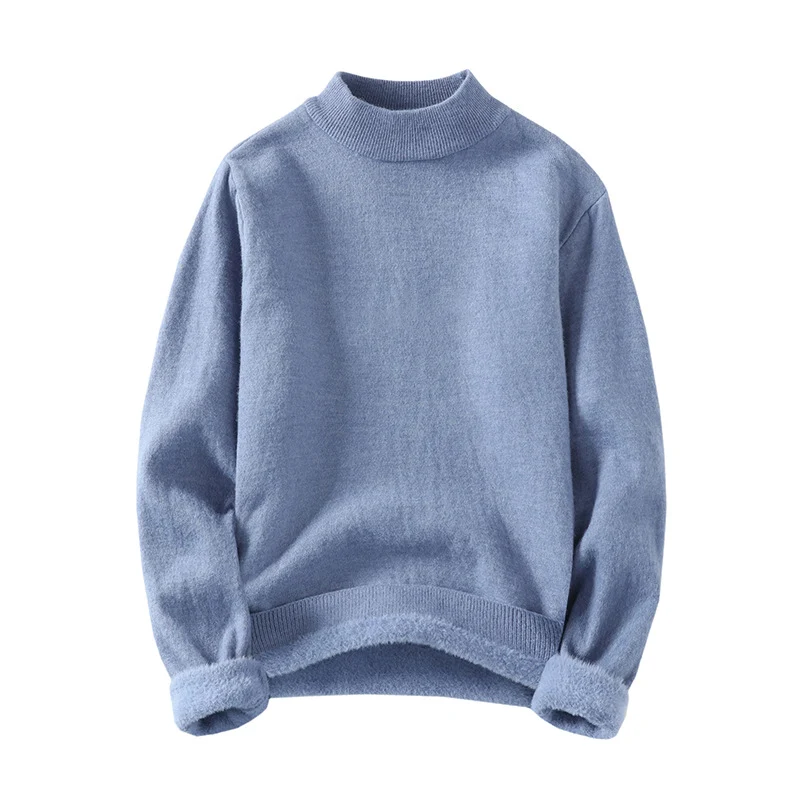 Damen Feinstrick-Mockneck-Pullover mit wärmendem Fleece-Innenfutter und umgeschlagenen Teddy-Bündchen Nord Taschen
