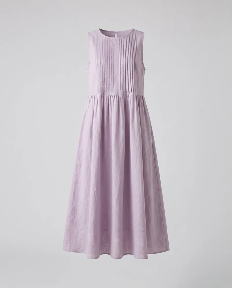 Damen Luftiges Sommerkleid mit elegantem Faltendesign