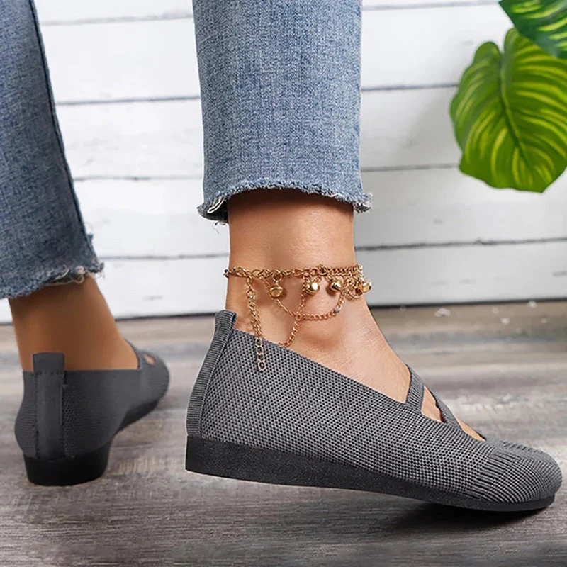 Atmungsaktive Mesh flache Schuhe