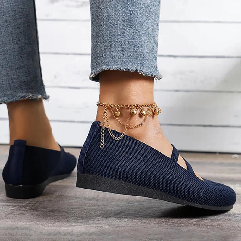 Atmungsaktive Mesh flache Schuhe