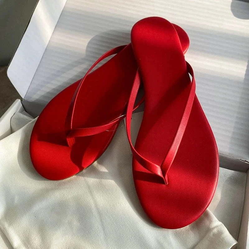 Damen Flip-Flops mit rutschfester Sohle und stylischem Riemendesign