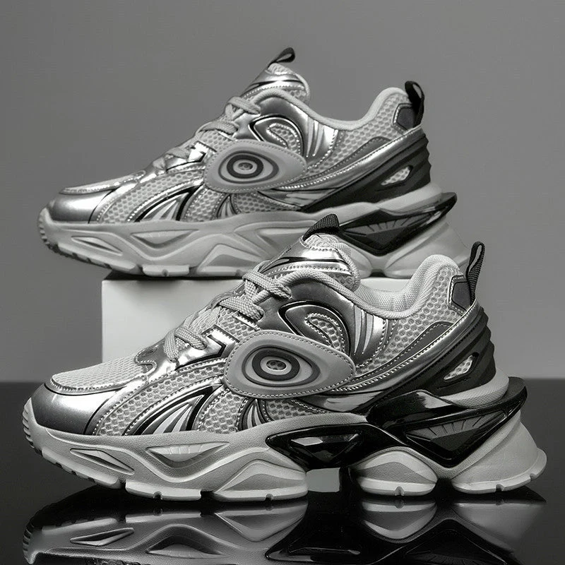 Damen Sportliche Sneakers mit innovativem Dämpfungssystem und futuristischem Design