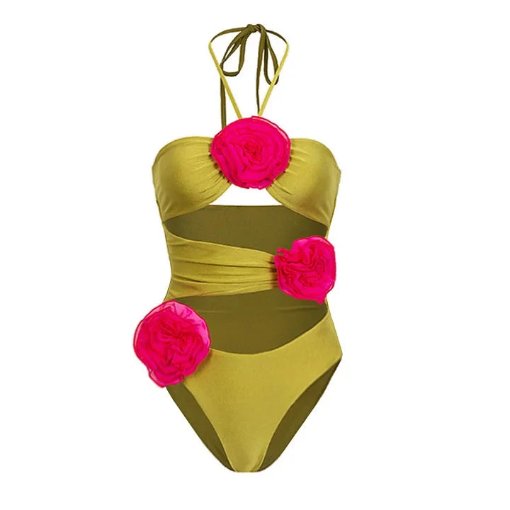 Damen Bikiniset mit floralem Rüschendesign Nord Taschen