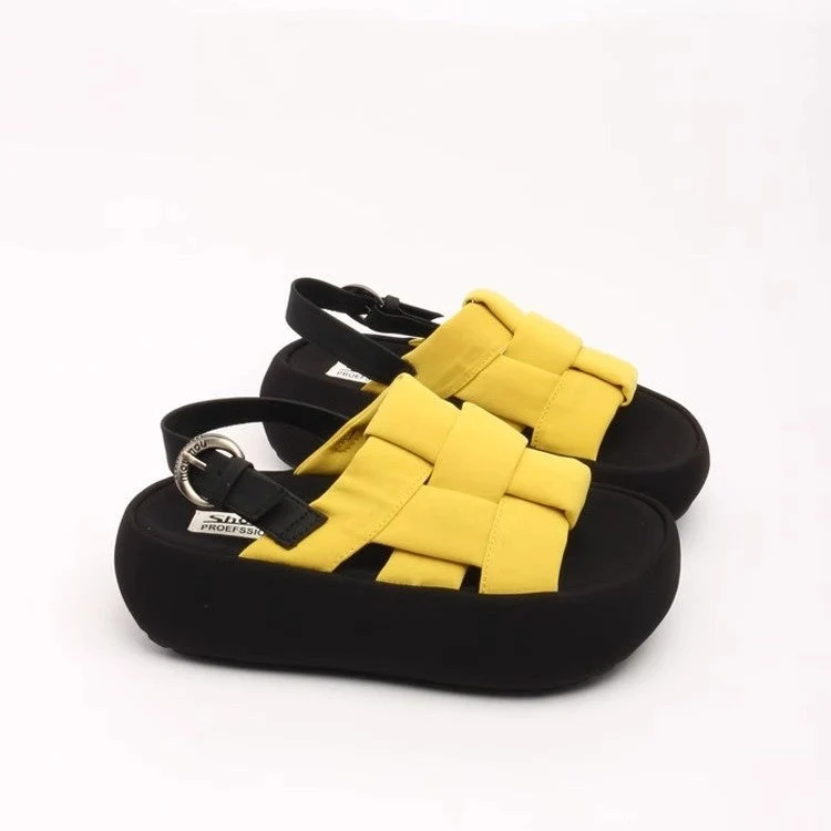 Damen modische Plateau-Sandalen mit elegantem Kreuzriemen und komfortablem Fußbett