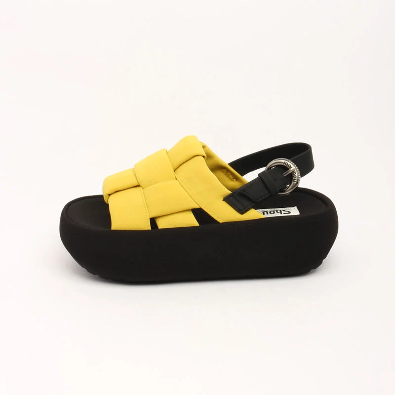 Damen modische Plateau-Sandalen mit elegantem Kreuzriemen und komfortablem Fußbett