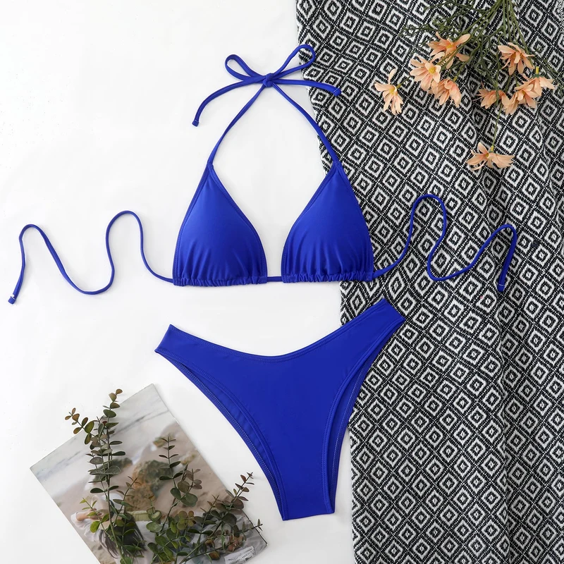 Damen Triangel-Bikini mit verstellbaren BindNord Taschenändern