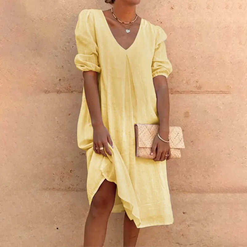 kleid mit V-Ausschnitt - Anna