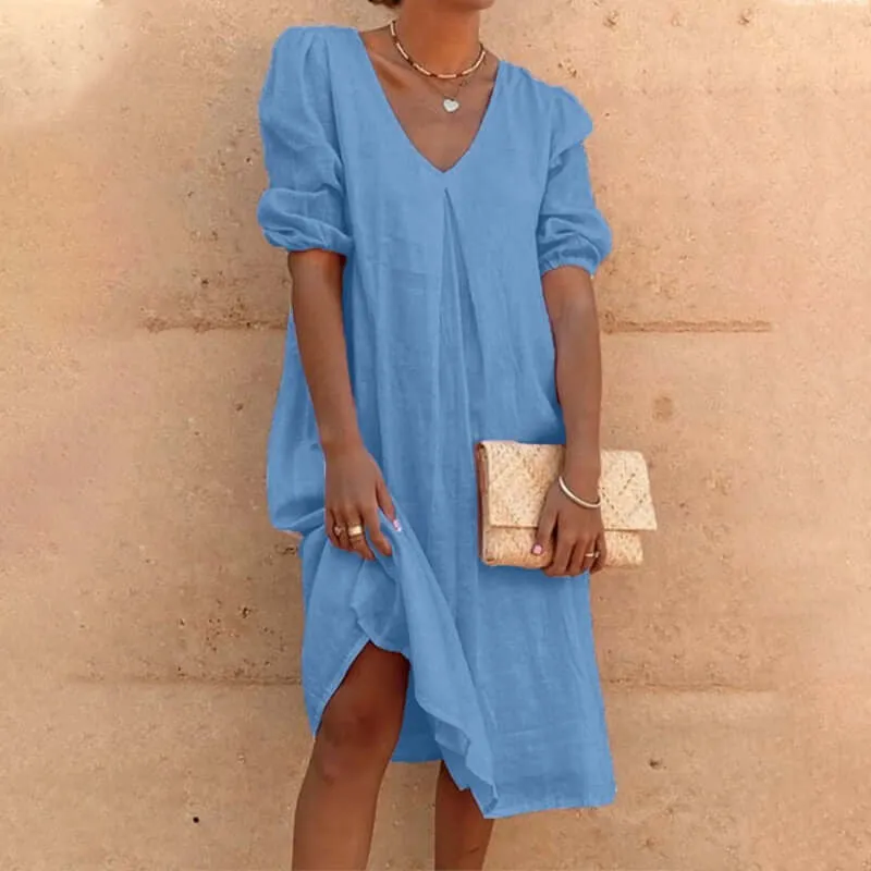 kleid mit V-Ausschnitt - Anna