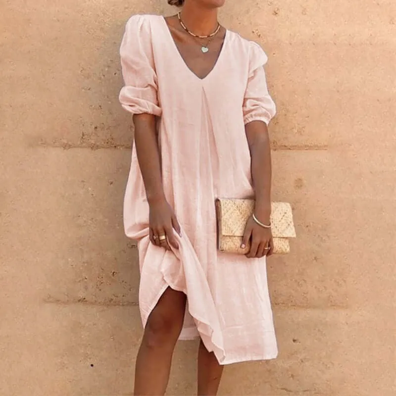 kleid mit V-Ausschnitt - Anna