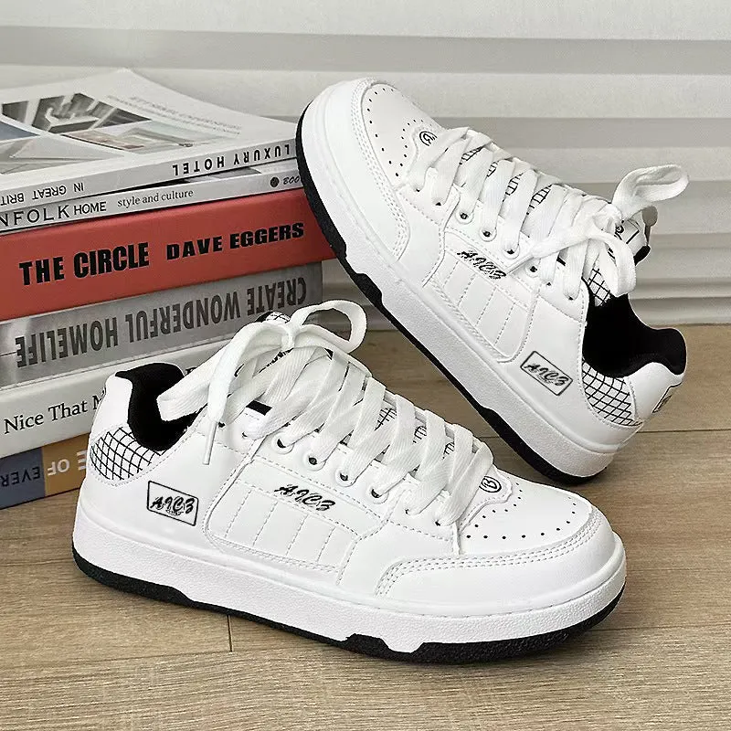 Damen Modische Sneakers mit kariertem Design und weicher Polsterung