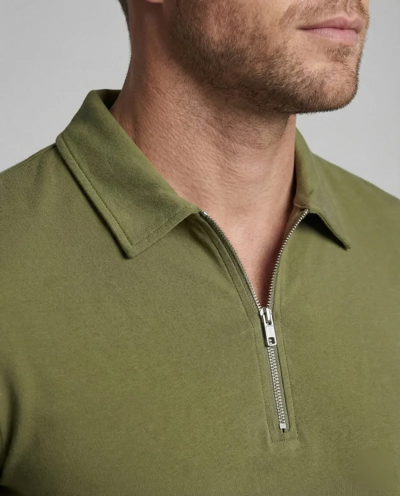 Herren Poloshirt Reißverschluss