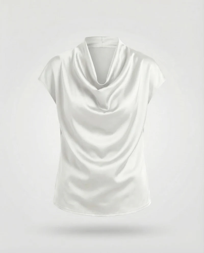 Damen Blusen-Top Wasserfallausschnitt