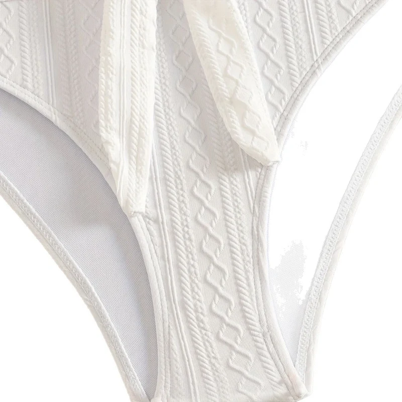 Damen Zweiteiler Bikinis mit Hochgeschnittenem Bund