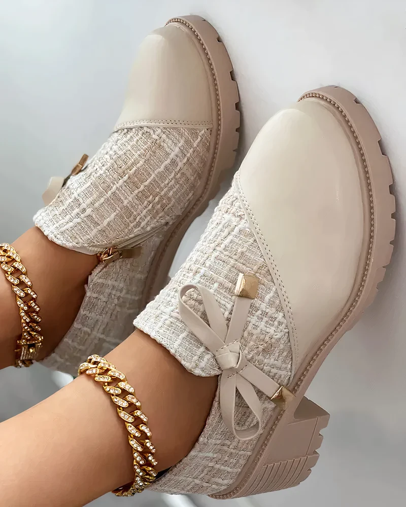 Stylische Blockabsatzschuhe mit Schleifendetails - Florina Arvani