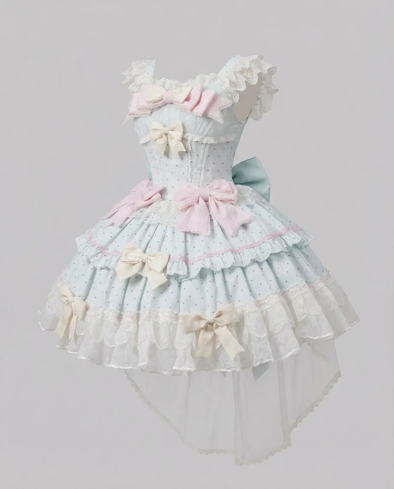 Damen Romantische Stufen Tüll Puffkleid